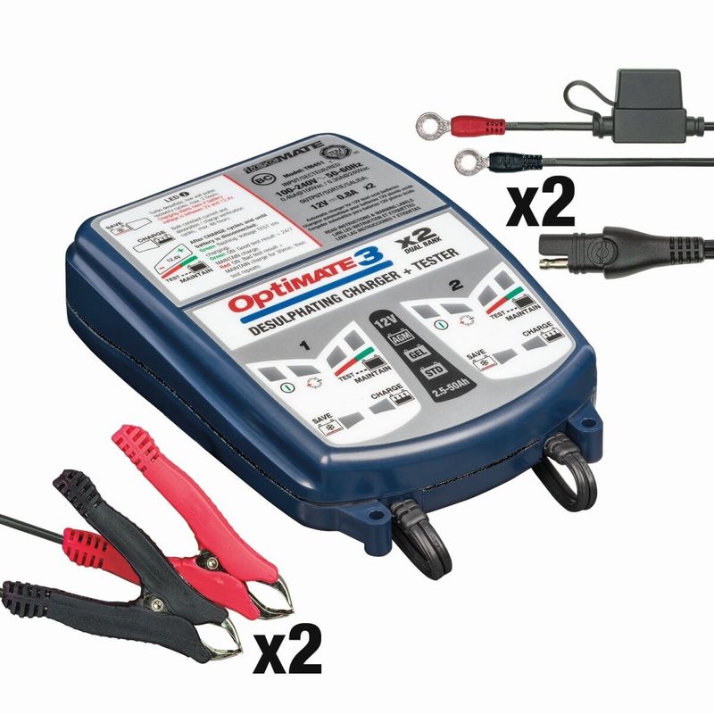 Batteriladdare Tecmate OptiMate 3 2 Bank