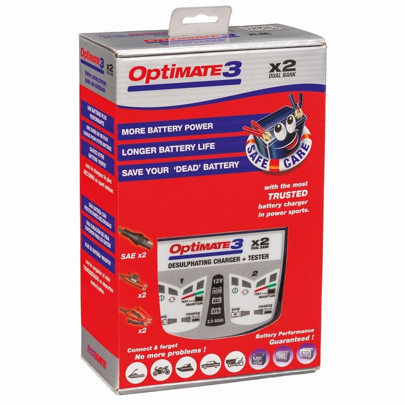 Batteriladdare Tecmate OptiMate 3 2 Bank