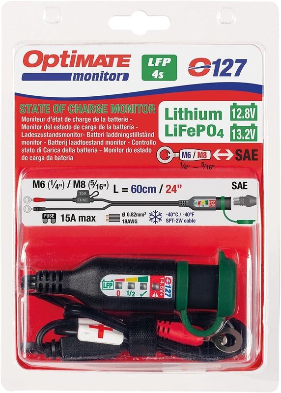 Batteri Tecmate OptiMate Lithium Cord Eye