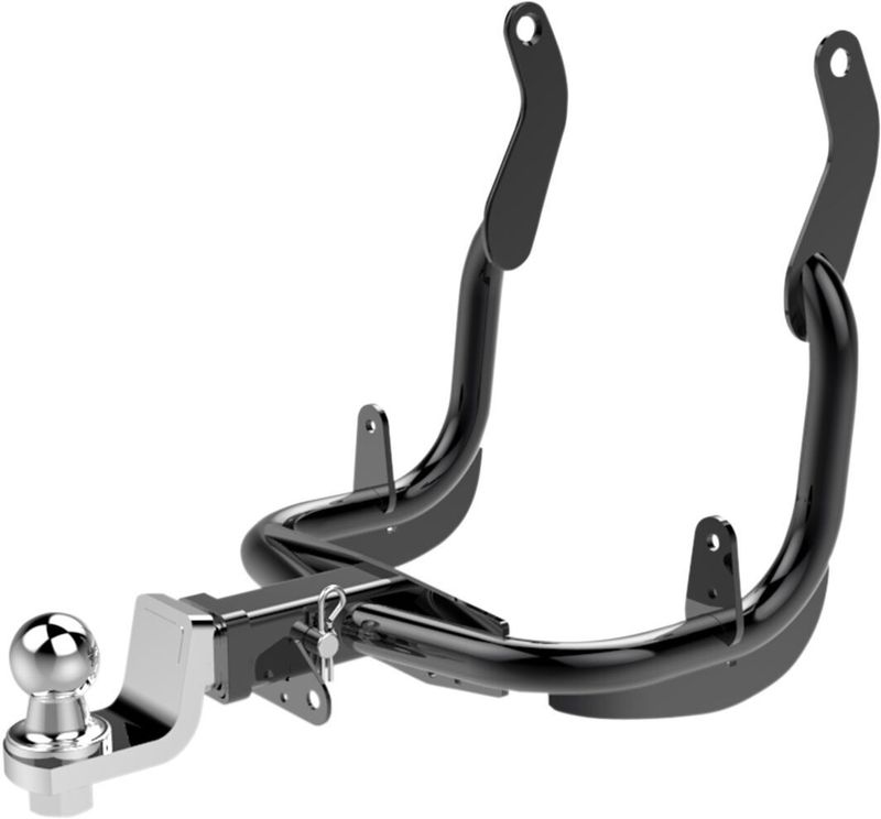 Släpvagnsdrag Khrome Werks 1-1/4" fäste krom/svart FLHR 14-19