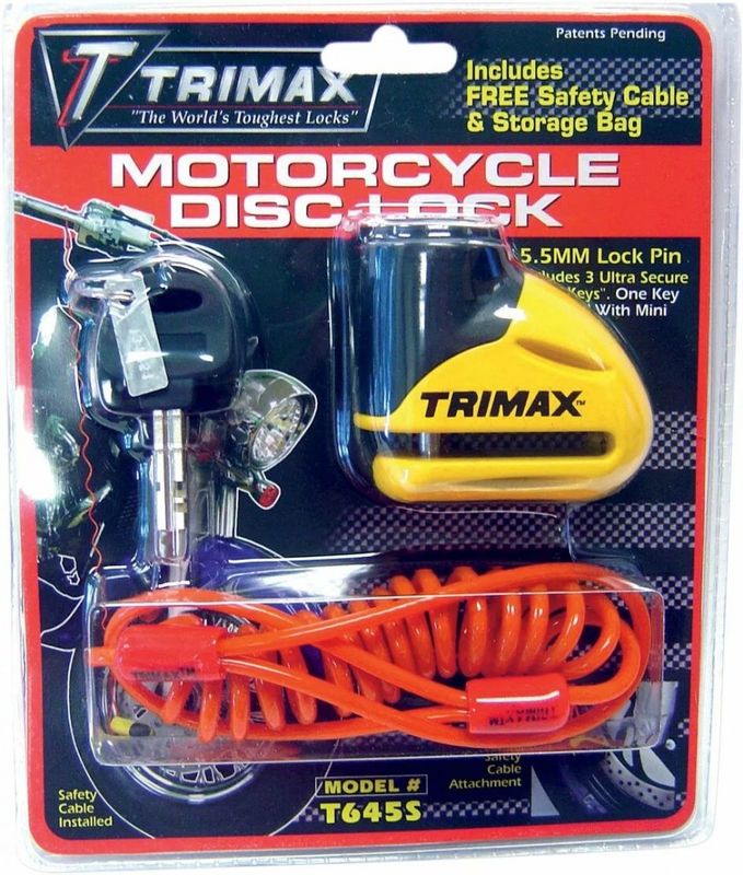 Skivbromslås Trimax 5,5 mm gul