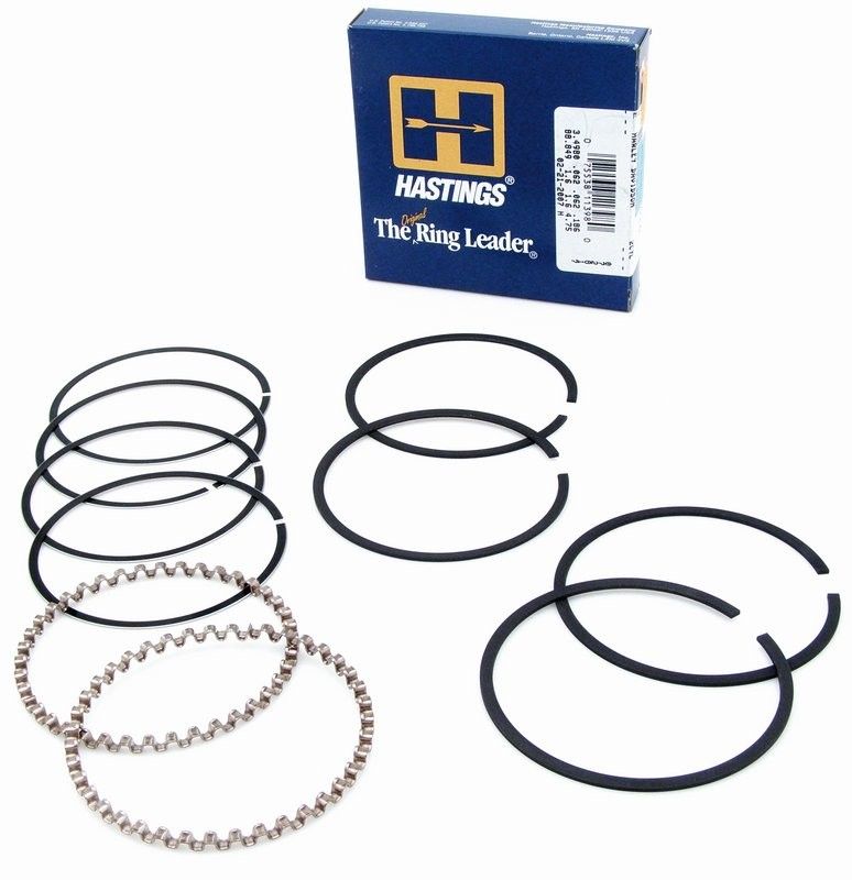 Kolvringssats Hastings 3-7/16" +.060 krom 41-E78 1200cc/74" Big Twin