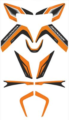 Dekalsats C-Racer svart KTM 390 Adventure
