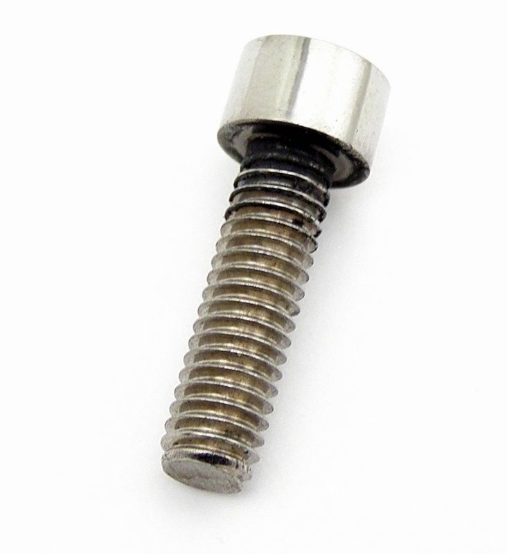Insexskruv M4x14 mm lång, rostfri. Flottörhus CV-förgasare (åtgår 4st