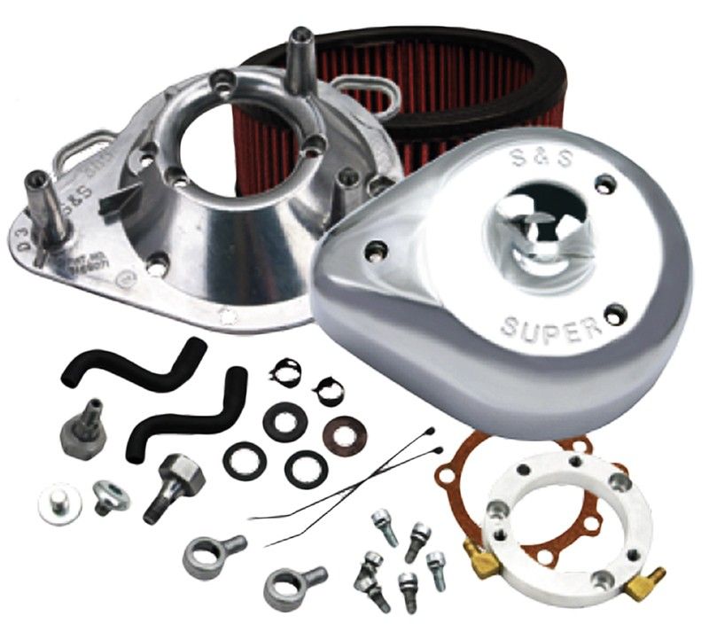 Luftfiltersats S&S 93-09BT Teardrop krom H-D 93-11