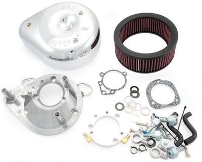 Luftfiltersats S&S 93-09BT Teardrop krom H-D 93-11