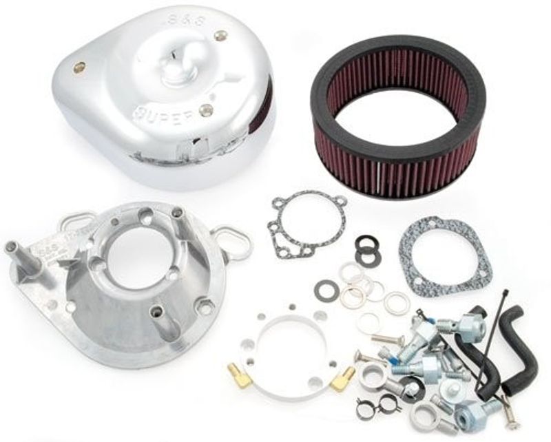 Luftfiltersats S&S 93-09BT Teardrop krom H-D 93-11