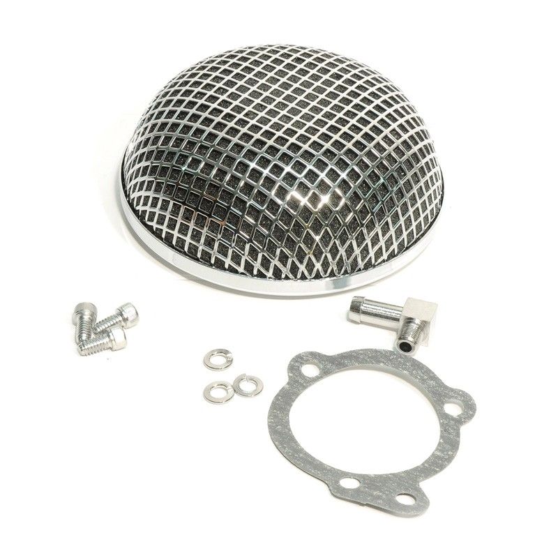Luftfiltersats Drag Specialties 14-0110SS Bob Retro-Style H-D 88-16