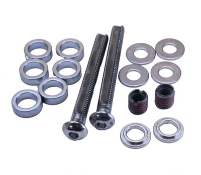 Bult vevhusventilation 3/8-16x90 mm krom