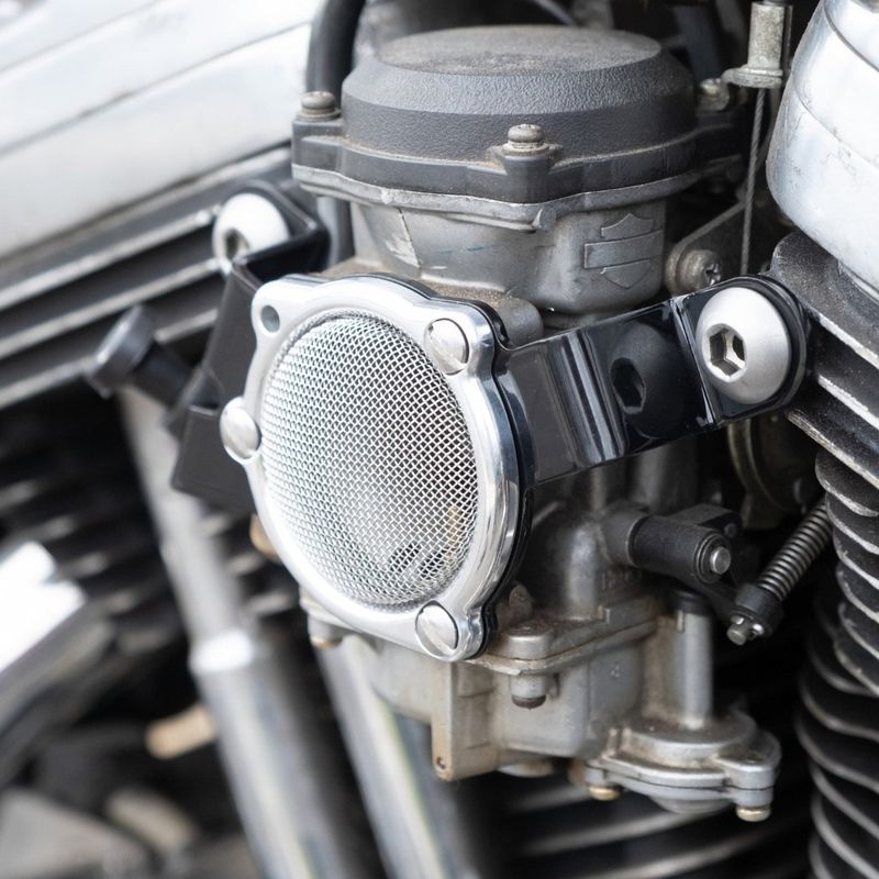 Prism Supply CV Carb Support Bracket Black Big Twin