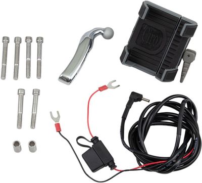 Hållare Ciro Smartphone GPS Charger krom Indian 21-22