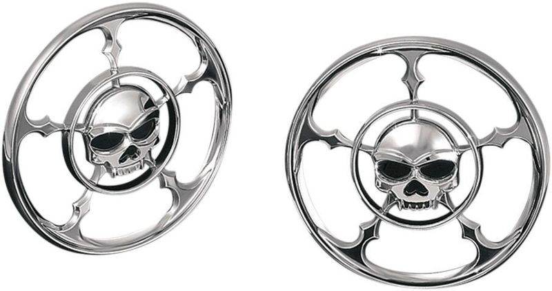 Högtalargaller fram Kuryakyn Zombie krom Touring 96-13