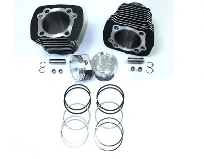 Big Bore kit XL 883->1200 för 1986-2003 Svarta Cylindrar (10:1 Wiseco)