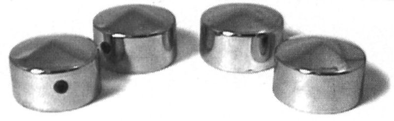 Skruvkåpor Drag Specialties krom H-D 86-17 (4-pack)