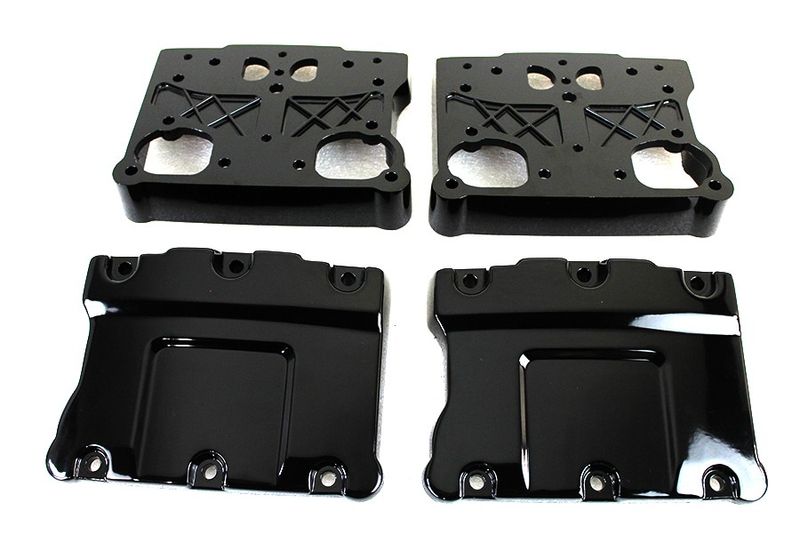 Ventilkåpa - Rocker box set (Svart, Twin-Cam)