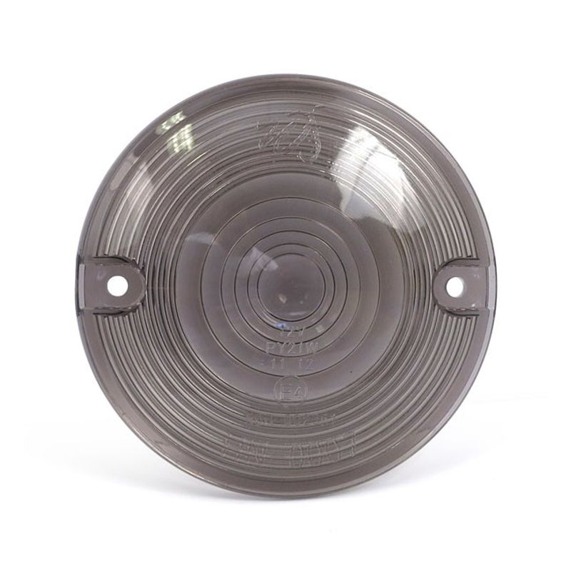 Glas blinkers MCS platt rökfärgad 86-23