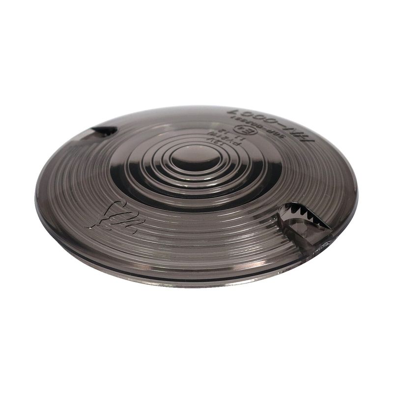 Glas blinkers MCS platt rökfärgad 86-23