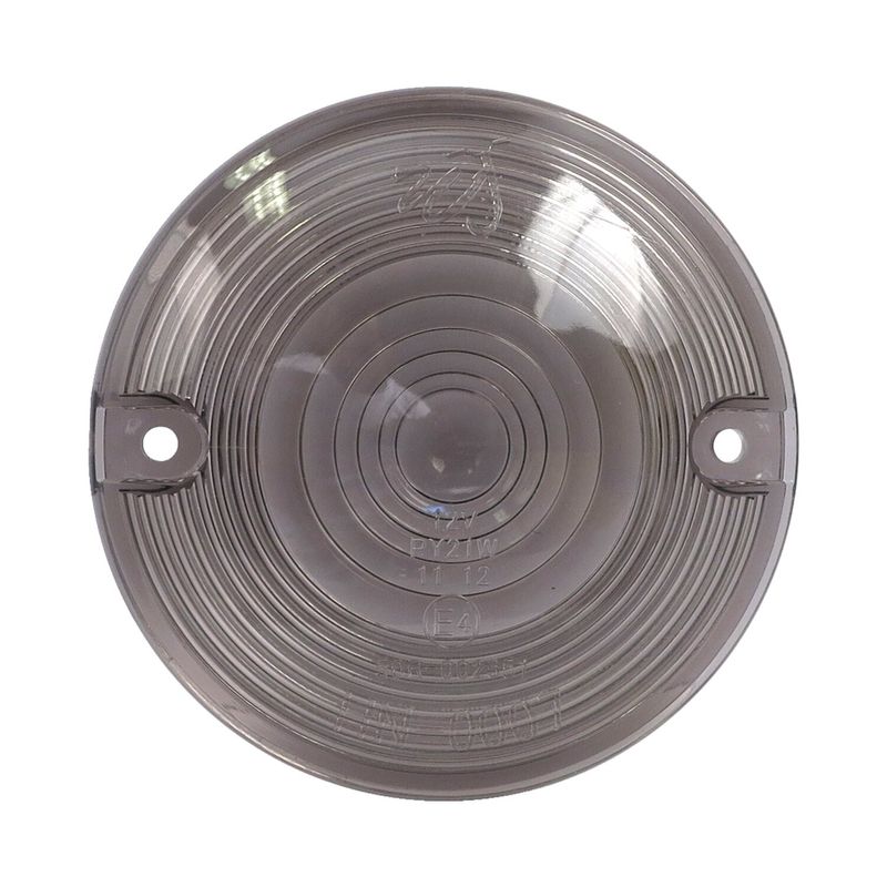 Glas blinkers MCS platt rökfärgad 86-23