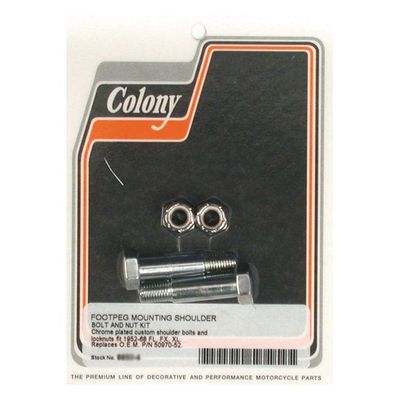 Monteringssats fotpinne Colony Big Twin 52-68 krom