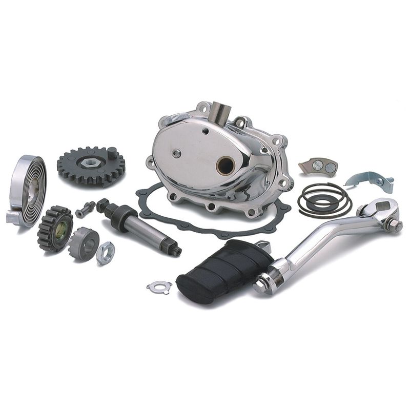Kickstart kit, 4-speed. Polished