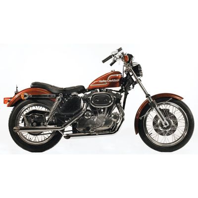 Avgassystem Paughco 38" krom XL Sportster 57-85