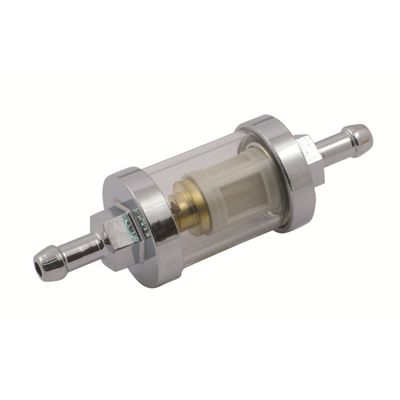 Bränslefilter MCS Clear-view ID 1/4" krom universal
