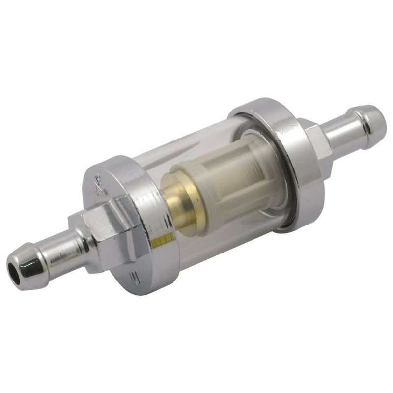 Bränslefilter MCS Clear-view ID 5/16 krom universal