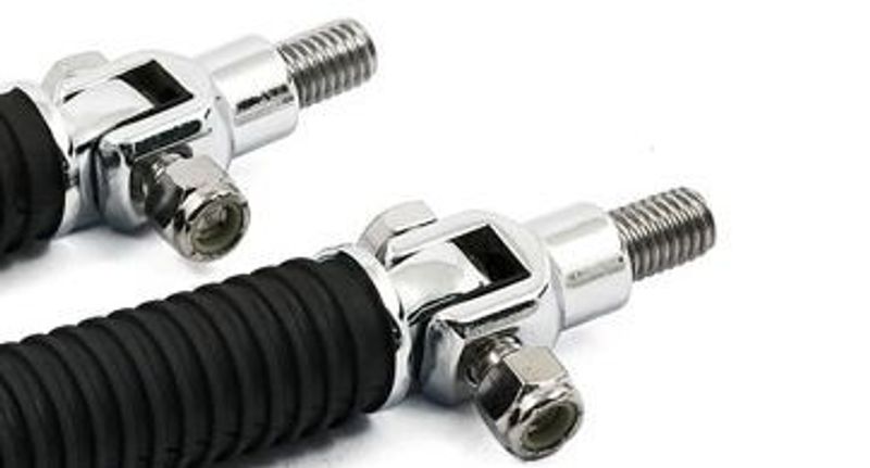 Pinnbultssats passagerarfotpinnar MCS krom Softail 84-99