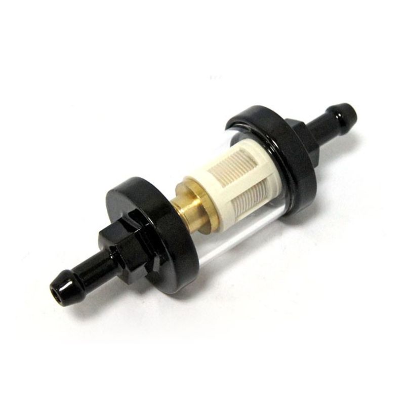 Bränslefilter MCS Clear-view ID 1/4" svart universal