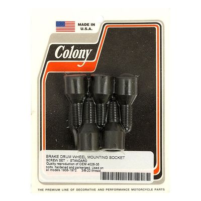 Skruv bromstrumma Colony svart Big Twin 41-72
