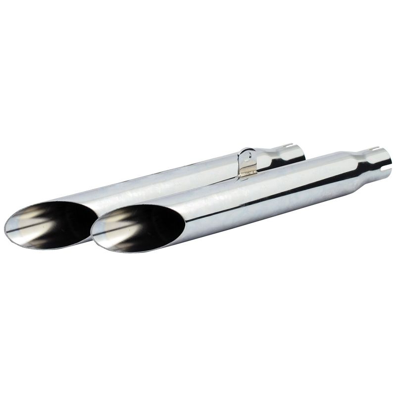 Slip-on ljuddämpare MCS Slash 18-1/2" lång krom XL Sportster 80-03