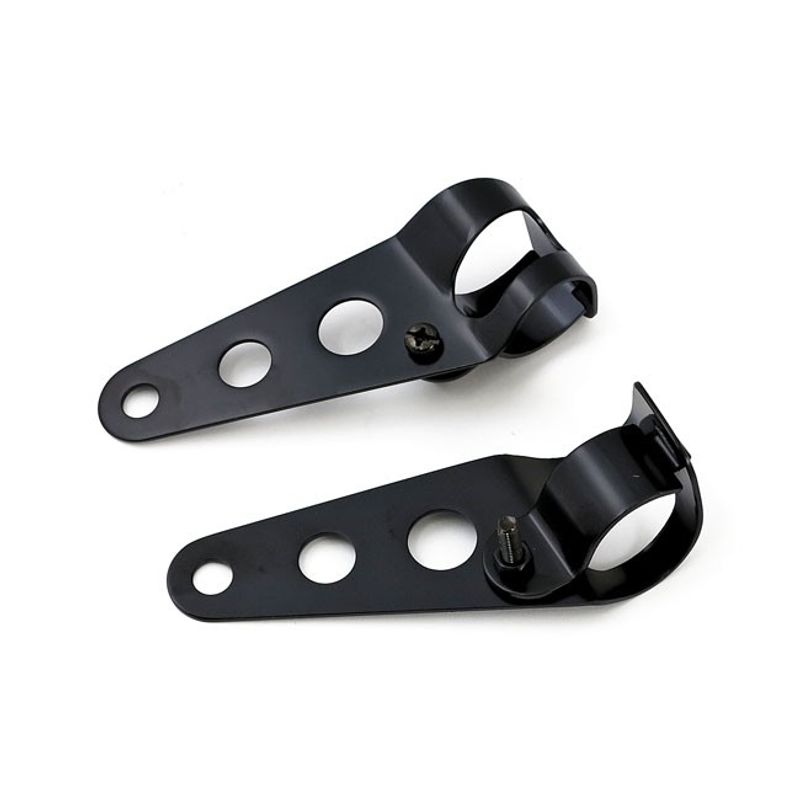 Fäste strålkastare MCS Frisco svart 41mm fork tubes