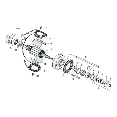 Kullager drivände generator MCS 82-E84 XL Sportster with stock