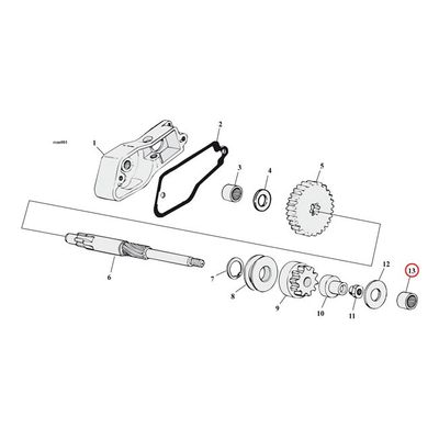 Nållager startmotoraxel Sonnax Koyo yttre Big Twin 65-88