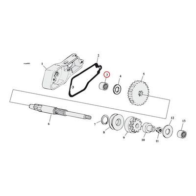 Startmotor lager Sonnax Koyo inre XL Sportster 67-80