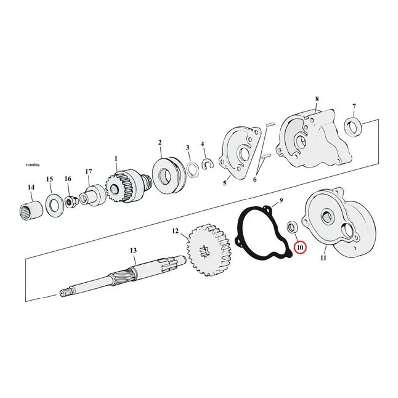 Startmotor lager Sonnax Koyo inre XL Sportster 67-80