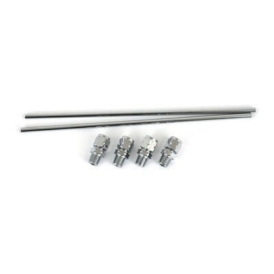 Sportster Rocker Box Oil Line Kit. Chrome 57-85 Xl (Excl. 58-69 Xlch M