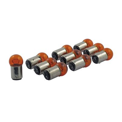 Glödlampa blinkers liten diameter MCS 21cp 6cp orange (10-pack)
