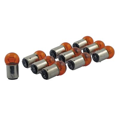 Glödlampa blinkers liten diameter MCS 21cp 6cp orange (10-pack)