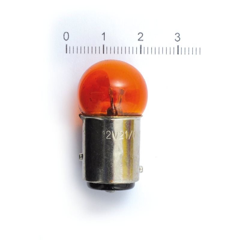 Glödlampa blinkers liten diameter MCS 21cp 6cp orange (10-pack)