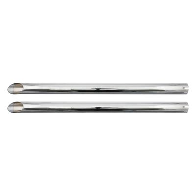 Förlängning avgasrör MCS 30" lång krom (2-pack)