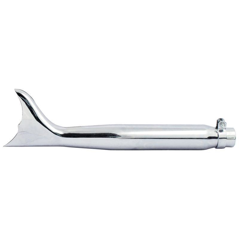 Ljuddämpare MCS Batwing Fishtail 22" lång krom
