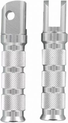 Fotpinnar Emgo Anodized-Aluminum Sportbikes silver Yamaha 89-06