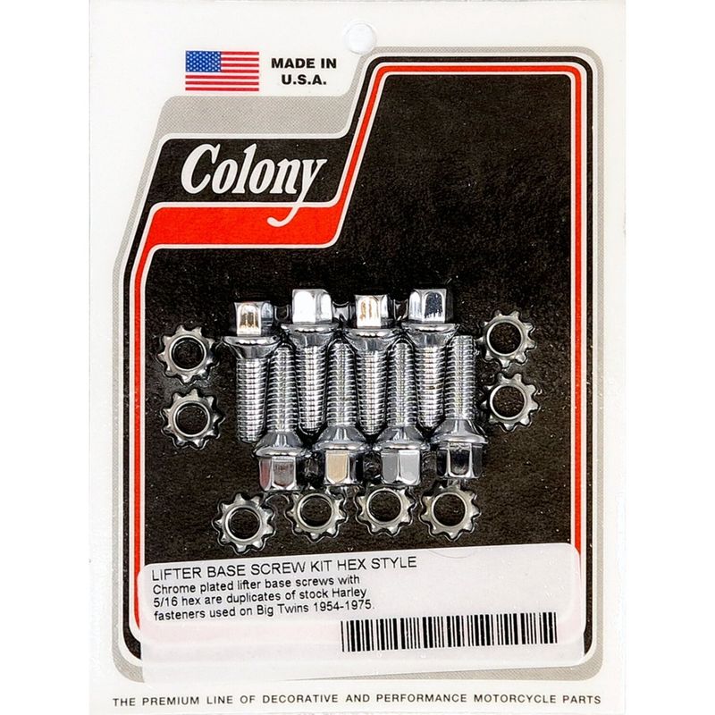 Monteringssats Colony L53-E76 Big Twin krom