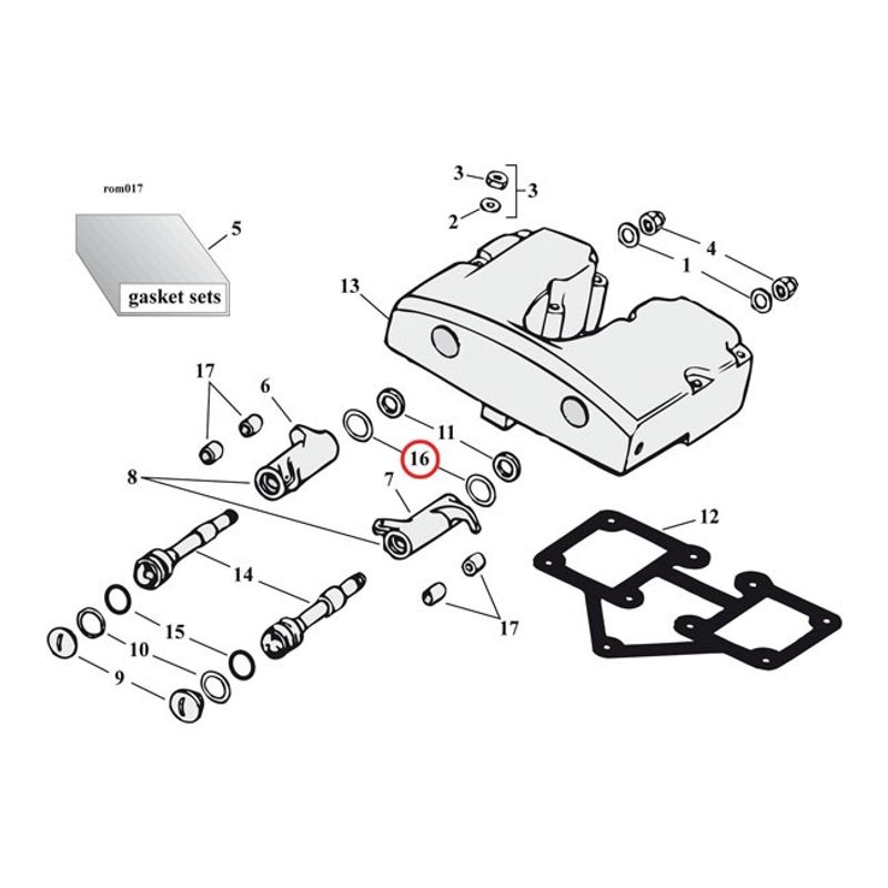 Shimssats vipparm MCS Shovel .007" Shovelhead 66-84 (10-pack)