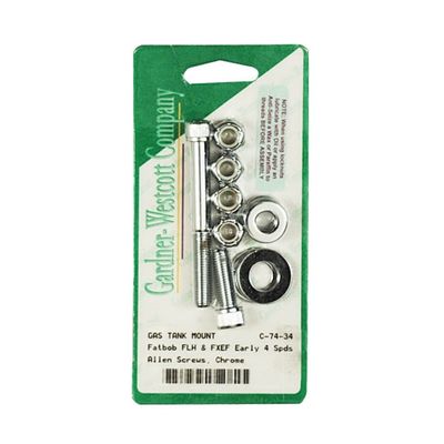 Monteringssats bensintank Gardner-Westcott Allen krom 4-speed FL, FX with Fat Bob