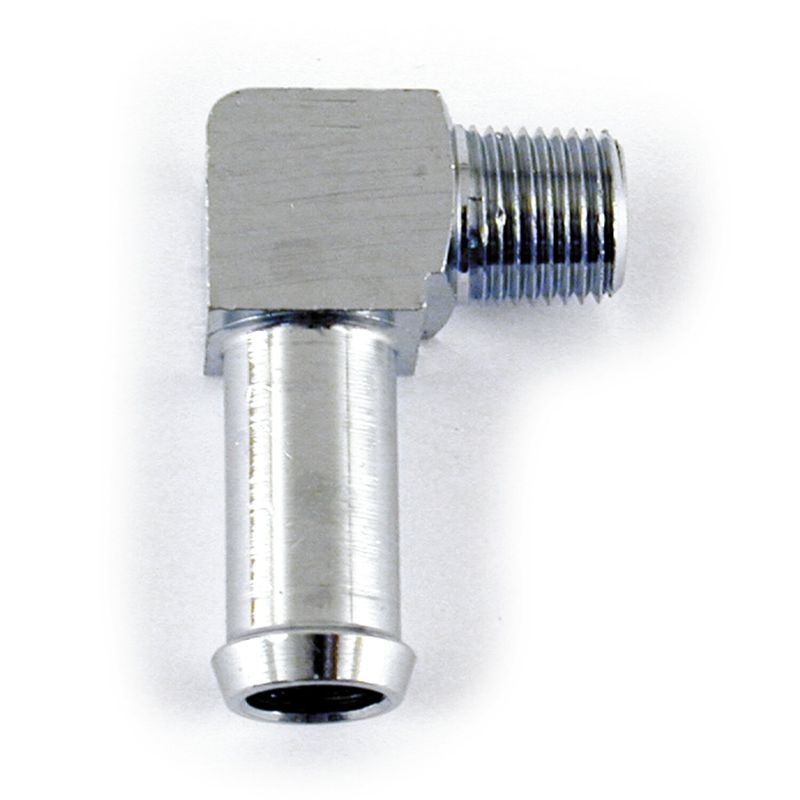 Nippel oljeslang MCS 90 27 NPT 1/8" 3/8" krom Oil pump XL Sportster 77-22 m.fl.