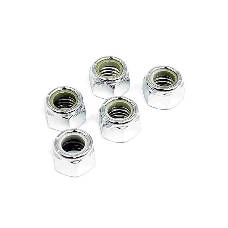 Mutter Gardner-Westcott 6/32 krom nylon (5-pack)