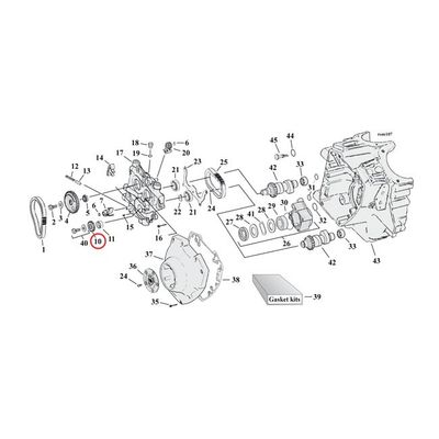 Drev Andrews 288020 17T Twin Cam 99-06