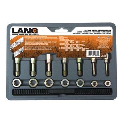 Gängrenoveringssats Lang Tools metrisk 15 delar